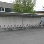 Fahrradüberdachung Budget mit Anlehnparker 2500 XBF