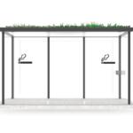 Standard RX 2.0 R10.101 Rendering R10 mit Dachbegrünung und Klarglas