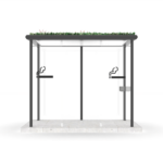 Standard RX 2.0 R6.101 Rendering R6 mit Dachbegrünung und Klarglas